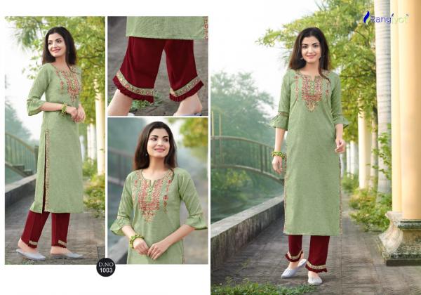 Rangjyot Rangriti 1 Designer Festive Wear Kurti With Pant